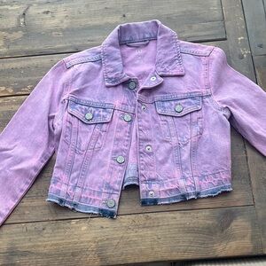 GAP Kids Light Purple Denim Jacket